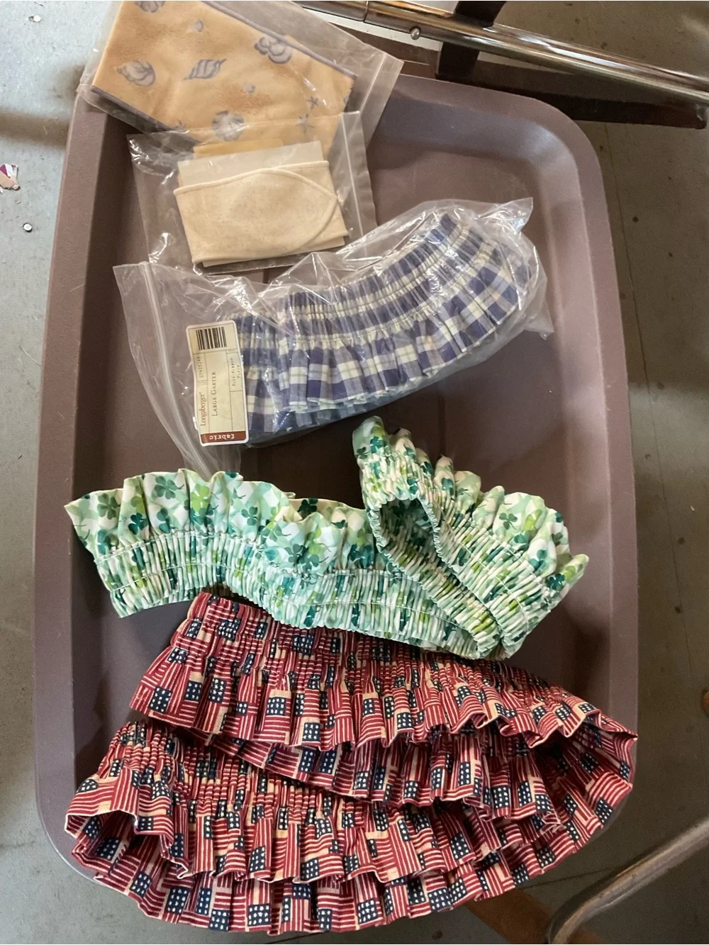 6 ~ Longaberger basket garters Bundle